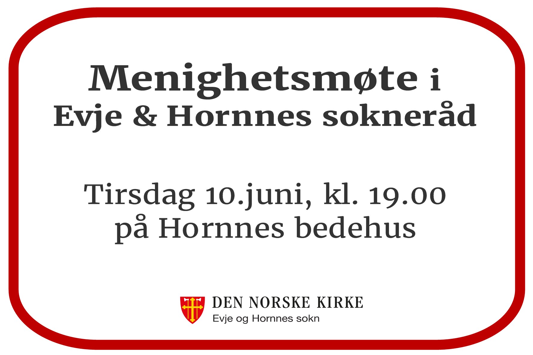 innkalling til menighetsmøte